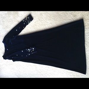 American Girl Navy Velvet Dress Size 16